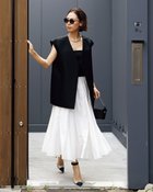 【ドゥクラッセ/DoCLASSE】のシアーライトクロス・フレアスカート 人気、トレンドファッション・服の通販 founy(ファニー) ファッション Fashion レディースファッション Fashion for Women スカート Skirts Aライン・フレアスカート A-Line & Flared Skirts フレア Flare, Flared エレガント 上品 Elegant thumbnail ホワイト|ID: prp329100004933941 ipo3291000000037032155