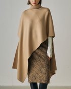 【ドゥクラッセ/DoCLASSE】のウルトラファインメリノ・ハイネックポンチョ ベージュ|ID: prp329100004933942 ipo3291000000037032157