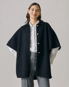 【ドゥクラッセ/DoCLASSE】のプレミアムウールリバー・ポンチョハーフコート 人気、トレンドファッション・服の通販 founy(ファニー) ファッション Fashion レディースファッション Fashion for Women アウター Coat / Outerwear Collection コート・ロングコート・ピーコート Long Coats, Peacoats & More ポンチョ・ケープコート Ponchos & Capes プレミアム Premium, High-End thumbnail ブラック|ID: prp329100004933944 ipo3291000000037032162