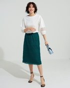 【ドゥクラッセ/DoCLASSE】のレイヤードレース・ストレートスカート ティール|ID: prp329100004933956 ipo3291000000037098146