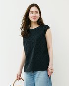 【ドゥクラッセ/DoCLASSE】のカットワークレース・バックリボンブラウス ブラック|ID: prp329100004933957 ipo3291000000037057251