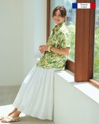 【ドゥクラッセ/DoCLASSE】の21番フレンチリネン・半袖シャツ フラワー|ID: prp329100004933959 ipo3291000000037246300