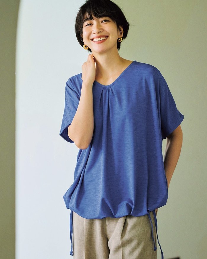 【ドゥクラッセ/DoCLASSE】のUVスラブ・2WAYプルオーバー インテリア・キッズ・メンズ・レディースファッション・服の通販 founy(ファニー) https://founy.com/ ファッション Fashion レディースファッション Fashion for Women トップス・カットソー Cut & Sew Tops シャツ・ブラウス・オフィスカジュアル Elegant Blouses & Button-Ups ロングTシャツ・Tシャツ Longline T-Shirts & Tees カジュアルプルオーバー・ニットトップス Pullovers & Knit Tops / Casual Pullovers カットソー・ベーシックTシャツ Cut-and-Sewn Tops / Stretch Tees & Basics カットソー Cut and Sewn Top チュニック Tunic, Long Top ドローコード Drawcord, Drawstring Cord ブラウジング Blouson Silhouette, Cinched Waist ボックス Boxy, Box Shape リラックス Relax, Relaxed Fit 夏 Summer 旅行 Travel |ID: prp329100004933960 ipo3291000000037094064