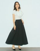 【ドゥクラッセ/DoCLASSE】のフクレジャカード・タックギャザースカート ブラック|ID: prp329100004933963 ipo3291000000037032238