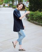 【ドゥクラッセ/DoCLASSE】の高密度シルコットン・5分袖ロングT/70cm 人気、トレンドファッション・服の通販 founy(ファニー) ファッション Fashion レディースファッション Fashion for Women トップス・カットソー Cut & Sew Tops スマート Smart, Elegant チュニック Tunic, Long Top フォルム Silhouette, Form ロング Long, Long-Length 夏 Summer thumbnail ミッドナイトブルー|ID: prp329100004933964 ipo3291000000037032243