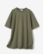 【ドゥクラッセ/DoCLASSE】の高密度シルコットン・5分袖ロングT/70cm 人気、トレンドファッション・服の通販 founy(ファニー) ファッション Fashion レディースファッション Fashion for Women トップス・カットソー Cut & Sew Tops スマート Smart, Elegant チュニック Tunic, Long Top フォルム Silhouette, Form ロング Long, Long-Length 夏 Summer thumbnail オリーブ|ID: prp329100004933964 ipo3291000000037032244