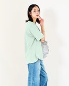 【ドゥクラッセ/DoCLASSE】の高密度シルコットン・5分袖ロングT/64㎝ 人気、トレンドファッション・服の通販 founy(ファニー) ファッション Fashion レディースファッション Fashion for Women トップス・カットソー Cut & Sew Tops シャツ・ブラウス・オフィスカジュアル Elegant Blouses & Button-Ups ロングTシャツ・Tシャツ Longline T-Shirts & Tees カットソー・ベーシックTシャツ Cut-and-Sewn Tops / Stretch Tees & Basics カットソー Cut and Sewn Top シルケット Silket, Silky Cotton スマート Smart, Elegant チュニック Tunic, Long Top フェミニン Feminine, Girly フォルム Silhouette, Form ロング Long, Long-Length 夏 Summer thumbnail ダスティーブルー|ID: prp329100004933965 ipo3291000000037032250