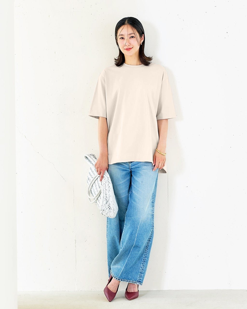 【ドゥクラッセ/DoCLASSE】の高密度シルコットン・5分袖ロングT/64㎝ インテリア・キッズ・メンズ・レディースファッション・服の通販 founy(ファニー) 　ファッション　Fashion　レディースファッション　Fashion for Women　トップス・カットソー　Cut & Sew Tops　シャツ・ブラウス・オフィスカジュアル　Elegant Blouses & Button-Ups　ロングTシャツ・Tシャツ　Longline T-Shirts & Tees　カットソー・ベーシックTシャツ　Cut-and-Sewn Tops / Stretch Tees & Basics　カットソー　Cut and Sewn Top　シルケット　Silket, Silky Cotton　スマート　Smart, Elegant　チュニック　Tunic, Long Top　フェミニン　Feminine, Girly　フォルム　Silhouette, Form　ロング　Long, Long-Length　夏　Summer　ライトグレー|ID: prp329100004933965 ipo3291000000037032251