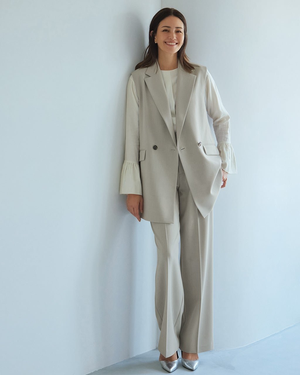 【ドゥクラッセ/DoCLASSE】のストレッチギャバジン・タックワイドパンツ 人気、トレンドファッション・服の通販 founy(ファニー) 　ファッション　Fashion　レディースファッション　Fashion for Women　パンツ　Pants & Trousers　セットアップ　Set-Up, Coordinated Outfit　センター　Center, Center Line　人気　Popular, Best Seller　今季　This Season, Current Season　 other-1|ID: prp329100004933967 ipo3291000000037032261