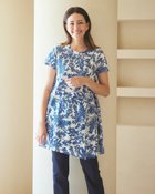 【ドゥクラッセ/DoCLASSE】の綿スラブ・クルーネックチュニック 人気、トレンドファッション・服の通販 founy(ファニー) ファッション Fashion レディースファッション Fashion for Women トップス・カットソー Cut & Sew Tops アシンメトリー Asymmetrical Style カットソー Cut and Sewn Top チュニック Tunic, Long Top フレア Flare, Flared プリント Print, Printed Pattern 夏 Summer thumbnail ネイビーパターン|ID: prp329100004933973 ipo3291000000037032286