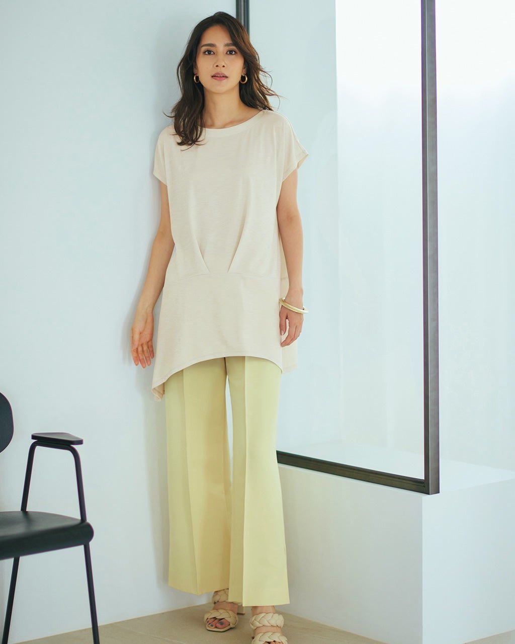 【ドゥクラッセ/DoCLASSE】のUVスラブ・切替タックチュニック 人気、トレンドファッション・服の通販 founy(ファニー) 　ファッション　Fashion　レディースファッション　Fashion for Women　トップス・カットソー　Cut & Sew Tops　カットソー　Cut and Sewn Top　チュニック　Tunic, Long Top　人気　Popular, Best Seller　切替　Switching, Contrast Panel　夏　Summer　旅行　Travel　 other-1|ID: prp329100004933974 ipo3291000000037032288