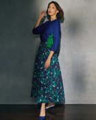 【ドゥクラッセ/DoCLASSE】の光沢ツイル・プリントスカート ブルー・パターン|ID: prp329100004933977 ipo3291000000037032302