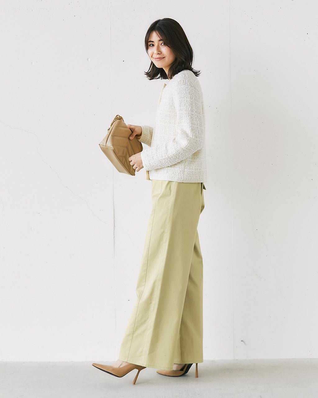 【ドゥクラッセ/DoCLASSE】のミラクルストレッチ・サイドシームワイド インテリア・キッズ・メンズ・レディースファッション・服の通販 founy(ファニー) 　ファッション　Fashion　レディースファッション　Fashion for Women　パンツ　Pants & Trousers　ストレッチ　Stretch, Stretchy Fabric　パターン　Pattern, Design Print　フロント　Front, Front Design　人気　Popular, Best Seller　イエローゴールド|ID: prp329100004934007 ipo3291000000037032401