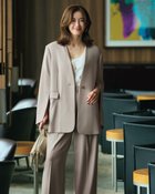 【ドゥクラッセ/DoCLASSE】のウール混サキソニー・スリット袖ジャケット 人気、トレンドファッション・服の通販 founy(ファニー) ファッション Fashion レディースファッション Fashion for Women アウター Coat / Outerwear Collection レディースジャケット・軽アウター Jackets ジップ Zip, Zipper ジャケット Jacket, Outerwear スリット Slit, Slit Detail スリーブ Sleeve, Long Sleeve / Short Sleeve セットアップ Set-Up, Coordinated Outfit モダン Modern, Contemporary 定番 Standard, Basic Item 秋 Autumn thumbnail グレーベージュ|ID: prp329100004934009 ipo3291000000037032410