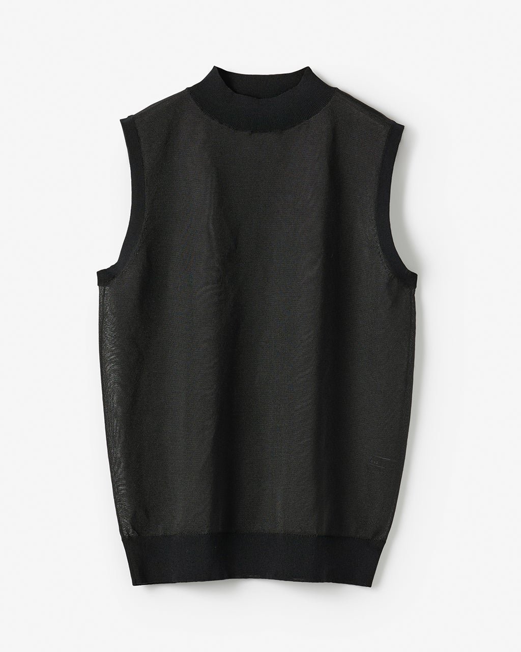 【ドゥクラッセ/DoCLASSE】のドライシアーニット・ハイネックノースリトップス 人気、トレンドファッション・服の通販 founy(ファニー) 　ファッション　Fashion　レディースファッション　Fashion for Women　トップス・カットソー　Cut & Sew Tops　ニット　Knit Tops & Sweaters　カーディガン　Cardigan, Knitwear　シアー　Sheer, See-Through　ストレッチ　Stretch, Stretchy Fabric　セーター　Sweater, Knitwear　ノースリーブ　Sleeveless, No-Sleeve　ハイネック　High Neck, Mock Neck　エレガント 上品　Elegant　 other-1|ID: prp329100004934019 ipo3291000000037032447