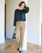 【ドゥクラッセ/DoCLASSE】の二重織コットンストレッチ・ストレート/68cm トープ|ID: prp329100004934020 ipo3291000000037032455