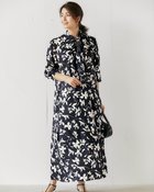 【ドゥクラッセ/DoCLASSE】のバックサテン・ボウタイシャツワンピース ブラックパターン|ID: prp329100004934022 ipo3291000000037032464