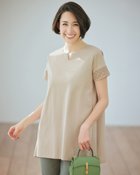 【ドゥクラッセ/DoCLASSE】のレースデザイン/半袖チュニック・ドゥクラッセTシャツ アイスグレー|ID: prp329100004934034 ipo3291000000037057269