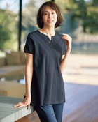 【ドゥクラッセ/DoCLASSE】のレースデザイン/半袖チュニック・ドゥクラッセTシャツ ミッドナイトブルー|ID: prp329100004934034 ipo3291000000037057271