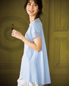 【ドゥクラッセ/DoCLASSE】のレースデザイン/半袖チュニック・ドゥクラッセTシャツ ペールブルー|ID: prp329100004934034 ipo3291000000037057273