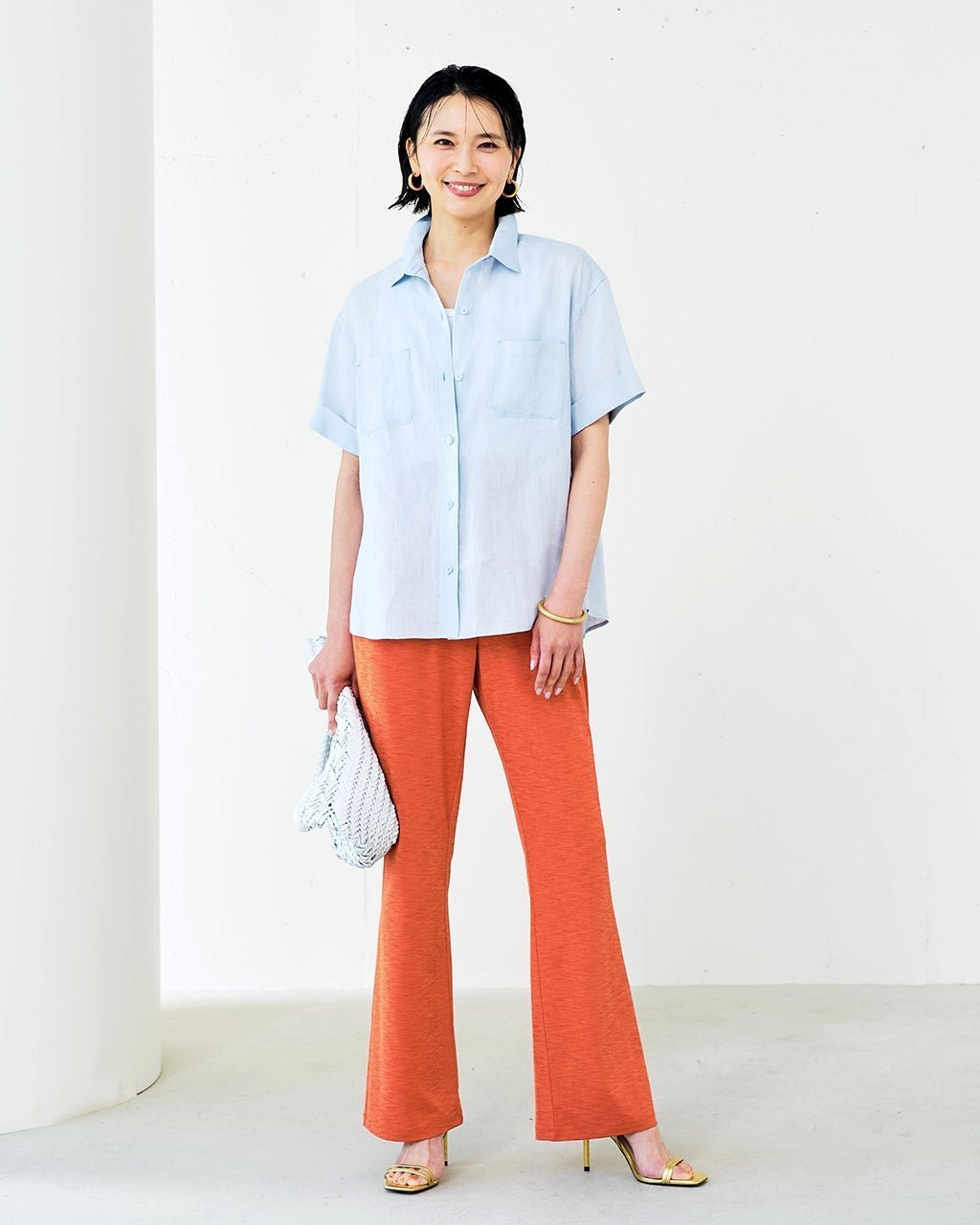 【ドゥクラッセ/DoCLASSE】のUVスラブ・ジェットセッターズ/パンツ63㎝ インテリア・キッズ・メンズ・レディースファッション・服の通販 founy(ファニー) 　ファッション　Fashion　レディースファッション　Fashion for Women　パンツ　Pants & Trousers　ブラウンオレンジ|ID: prp329100004934036 ipo3291000000037032512