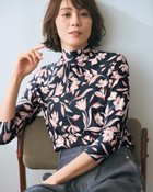 【ドゥクラッセ/DoCLASSE】のUVスラブ・ギャザーハイネックブラウス7分袖 ネイビーパターン|ID: prp329100004934038 ipo3291000000037098173