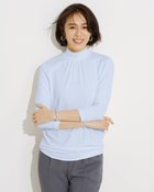 【ドゥクラッセ/DoCLASSE】のUVスラブ・ギャザーハイネックブラウス7分袖 ペールブルー|ID: prp329100004934038 ipo3291000000037098174