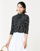 【ドゥクラッセ/DoCLASSE】のUVスラブ・ギャザーハイネックブラウス7分袖 ブラックパターン|ID: prp329100004934038 ipo3291000000037098188