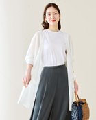 【ドゥクラッセ/DoCLASSE】の麻混スパークリングニット・着流しカーディガン ホワイト|ID: prp329100004934041 ipo3291000000037098196