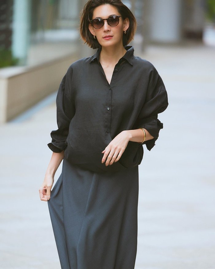 【ドゥクラッセ/DoCLASSE】のシアーラミー・2WAYデザインシャツ インテリア・キッズ・メンズ・レディースファッション・服の通販 founy(ファニー) https://founy.com/ ファッション Fashion レディースファッション Fashion for Women トップス・カットソー Cut & Sew Tops シャツ・ブラウス・オフィスカジュアル Elegant Blouses & Button-Ups ドレープ Drape, Draping Fabric |ID: prp329100004934043 ipo3291000000037102367