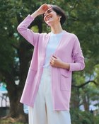 【ドゥクラッセ/DoCLASSE】のUVニット・ラメデザインカーディガン ライラック|ID: prp329100004934044 ipo3291000000037246439
