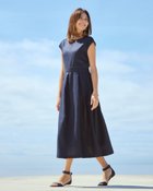 【ドゥクラッセ/DoCLASSE】のフレンチリネン・レースデザインワンピース ミッドナイトブルー|ID: prp329100004934046 ipo3291000000037246441