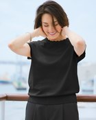 【ドゥクラッセ/DoCLASSE】のUVニット・スカラッププルオーバー ブラック|ID: prp329100004934049 ipo3291000000037102373