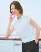 【ドゥクラッセ/DoCLASSE】のUVニット・スカラッププルオーバー ホワイト・パターン|ID: prp329100004934049 ipo3291000000037102374