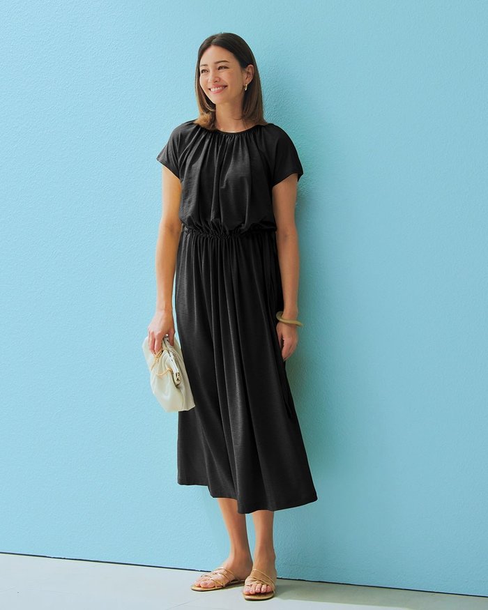 【ドゥクラッセ/DoCLASSE】のUVスラブ・ギャザーデザインワンピース インテリア・キッズ・メンズ・レディースファッション・服の通販 founy(ファニー) https://founy.com/ ファッション Fashion レディースファッション Fashion for Women ワンピース Dresses おすすめ Recommended / Our Picks カーディガン Cardigan, Knitwear ギャザー Gathered, Ruffled リボン Ribbon, Bow 夏 Summer 定番 Standard, Basic Item 旅行 Travel |ID: prp329100004934051 ipo3291000000037057296