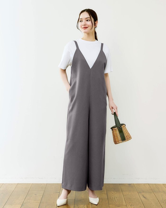 【ドゥクラッセ/DoCLASSE】のスマートツイル・サロペット インテリア・キッズ・メンズ・レディースファッション・服の通販 founy(ファニー) https://founy.com/ ファッション Fashion レディースファッション Fashion for Women ワンピース Dresses サロペット&オールインワン Dungarees & Jumpsuit Styles なめらか Smooth, Silky Texture サロペット Overalls, Salopette ストレッチ Stretch, Stretchy Fabric スーツ Suit, Formalwear |ID: prp329100004934055 ipo3291000000037102378