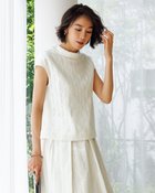 【ドゥクラッセ/DoCLASSE】のカットワークレース・ロール衿ブラウス 人気、トレンドファッション・服の通販 founy(ファニー) ファッション Fashion レディースファッション Fashion for Women トップス・カットソー Cut & Sew Tops シャツ・ブラウス・オフィスカジュアル Elegant Blouses & Button-Ups コンパクト Compact, Small Size ストライプ Stripe, Striped Pattern セットアップ Set-Up, Coordinated Outfit フォーマル Formal, Dressy thumbnail オフホワイト|ID: prp329100004934063 ipo3291000000037032664