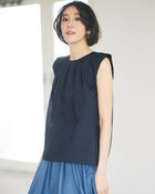 【ドゥクラッセ/DoCLASSE】のリップルコットン・ノースリーブブラウス ミッドナイトブルー|ID: prp329100004934064 ipo3291000000037032667