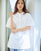 【ドゥクラッセ/DoCLASSE】の高密度コットン・フレアスリーブシャツ ホワイト|ID: prp329100004934065 ipo3291000000037098213