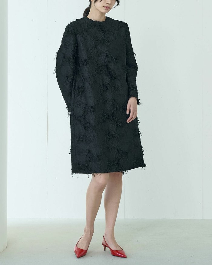 【ドゥクラッセ/DoCLASSE】のカットジャカード・ワンピース インテリア・キッズ・メンズ・レディースファッション・服の通販 founy(ファニー) https://founy.com/ ファッション Fashion レディースファッション Fashion for Women ワンピース Dresses シンプル Simple, Minimal ジャカード／ジャガード Jacquard, Woven Pattern フィット Fit, Slim Fit フロント Front, Front Design |ID: prp329100004934078 ipo3291000000037032705