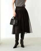 【ドゥクラッセ/DoCLASSE】のドットチュール・プリーツスカート 人気、トレンドファッション・服の通販 founy(ファニー) ファッション Fashion レディースファッション Fashion for Women スカート Skirts プリーツスカート / 上品フェミニンスタイル Pleated Skirts チュール Tulip, Tulip Motif ドット Polka Dot, Dot Pattern プリーツ Pleats, Pleated 今季 This Season, Current Season thumbnail ブラック|ID: prp329100004934079 ipo3291000000037032708