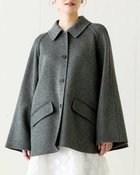 【ドゥクラッセ/DoCLASSE】のダブルフェイス・ミドルポンチョコート グレー|ID: prp329100004934081 ipo3291000000037032714