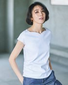 【ドゥクラッセ/DoCLASSE】のハートネック/フレンチ袖・ドゥクラッセTシャツ ホワイト|ID: prp329100004934084 ipo3291000000037256798