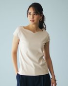【ドゥクラッセ/DoCLASSE】のハートネック/フレンチ袖・ドゥクラッセTシャツ ライトグレー|ID: prp329100004934084 ipo3291000000037256800