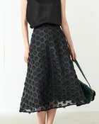 【ドゥクラッセ/DoCLASSE】のシアージャカード・フレアスカート ブラック|ID: prp329100004934086 ipo3291000000037032733