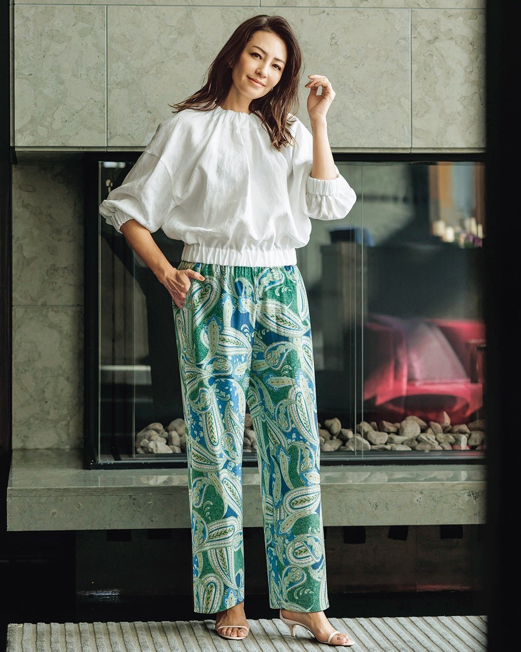 【ドゥクラッセ/DoCLASSE】のUVスラブ・ストレートパンツ/68㎝ インテリア・キッズ・メンズ・レディースファッション・服の通販 founy(ファニー) 　ファッション　Fashion　レディースファッション　Fashion for Women　パンツ　Pants & Trousers　ストレート　Straight, Straight Cut　ワイド　Wide, Wide Fit　人気　Popular, Best Seller　ビジネス 仕事 通勤　Business / Work / Commuting　夏　Summer　旅行　Travel　グリーン|ID: prp329100004934091 ipo3291000000037032779