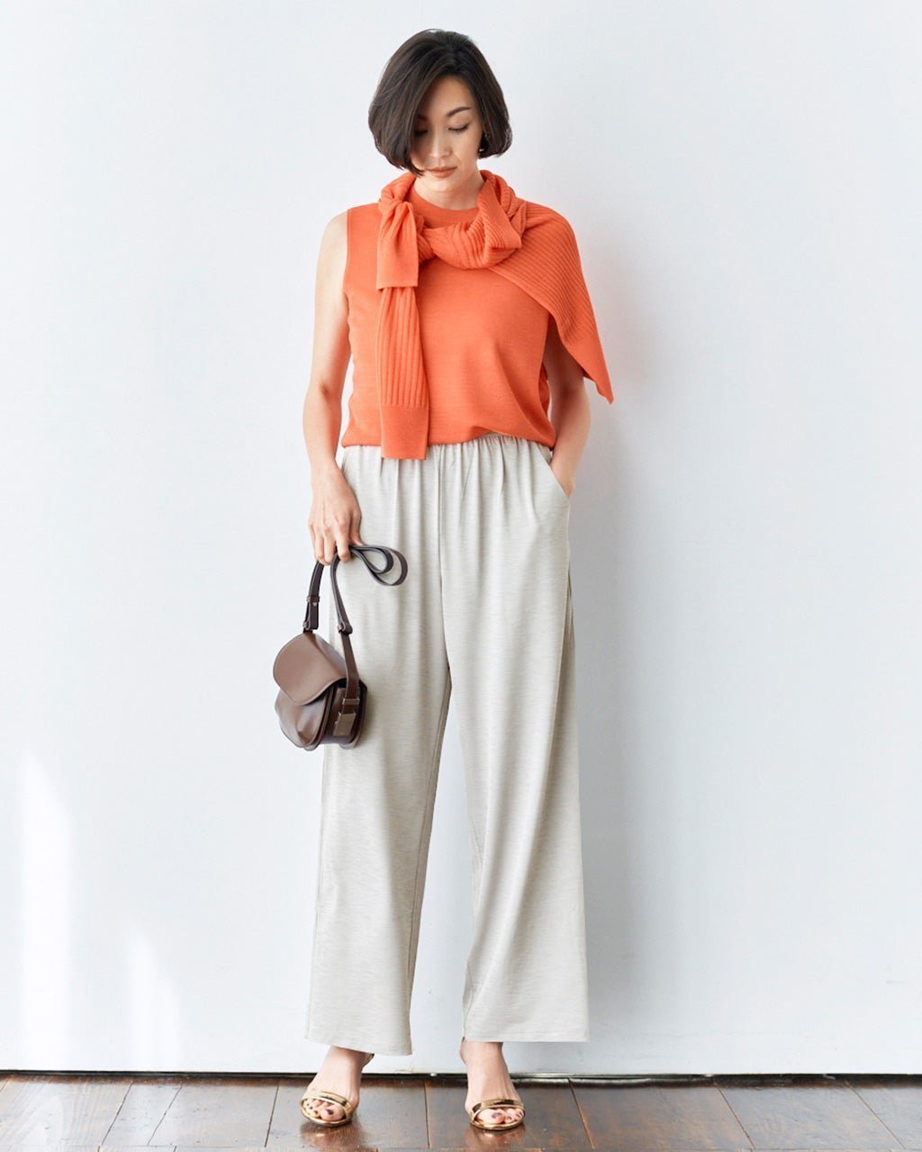 【ドゥクラッセ/DoCLASSE】のUVスラブ・ストレートパンツ/68㎝ インテリア・キッズ・メンズ・レディースファッション・服の通販 founy(ファニー) 　ファッション　Fashion　レディースファッション　Fashion for Women　パンツ　Pants & Trousers　ストレート　Straight, Straight Cut　ワイド　Wide, Wide Fit　人気　Popular, Best Seller　ビジネス 仕事 通勤　Business / Work / Commuting　夏　Summer　旅行　Travel　ストーン|ID: prp329100004934091 ipo3291000000037032783