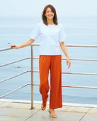 【ドゥクラッセ/DoCLASSE】のUVスラブ・ストレートパンツ/68㎝ 人気、トレンドファッション・服の通販 founy(ファニー) ファッション Fashion レディースファッション Fashion for Women パンツ Pants & Trousers ストレート Straight, Straight Cut ワイド Wide, Wide Fit 人気 Popular, Best Seller ビジネス 仕事 通勤 Business / Work / Commuting 夏 Summer 旅行 Travel thumbnail ブラウンオレンジ|ID: prp329100004934091 ipo3291000000037032789