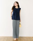 【ドゥクラッセ/DoCLASSE】のUVスラブ・ストレートパンツ/68㎝ 人気、トレンドファッション・服の通販 founy(ファニー) ファッション Fashion レディースファッション Fashion for Women パンツ Pants & Trousers ストレート Straight, Straight Cut ワイド Wide, Wide Fit 人気 Popular, Best Seller ビジネス 仕事 通勤 Business / Work / Commuting 夏 Summer 旅行 Travel thumbnail 幾何柄|ID: prp329100004934091 ipo3291000000037032796