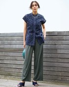 【ドゥクラッセ/DoCLASSE】のUVスラブ・ストレートパンツ/63㎝ カーキグレー|ID: prp329100004934092 ipo3291000000037098242